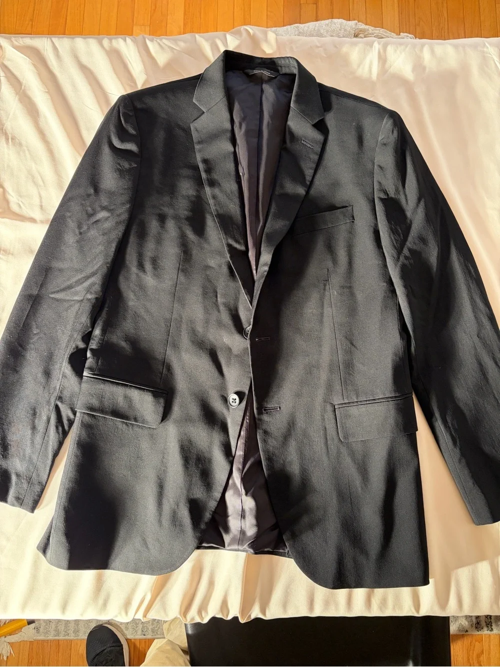 Banana Republic Men's Black Blazer - Classic Two-Button Suit Jacket